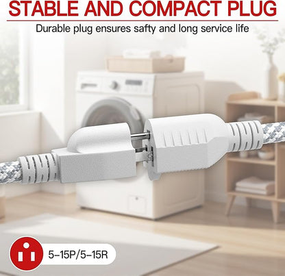 16/3 Braided Extension Cord 6 FT, Braided Extension Cord Flexible & Durable - Image 5