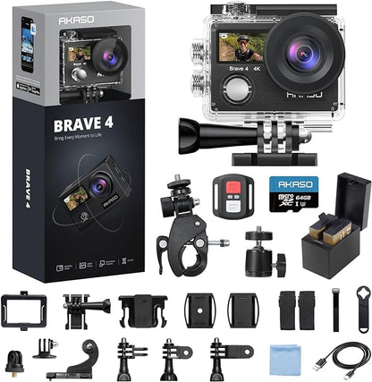 AKASO Brave 4 Action Camera 4K 30fps by AKASO