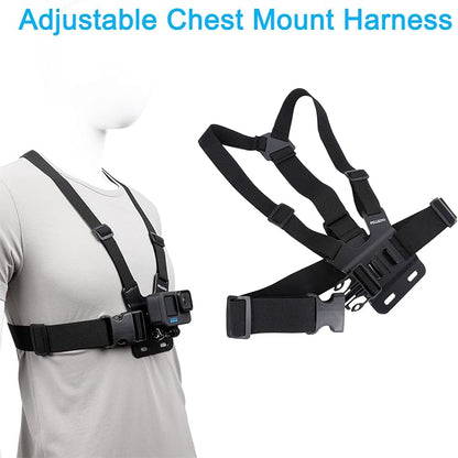 Accessories Set for GoPro Hero 13/12/11/10/9/8/7/6/5/4, New Quick Release Head - Image 4