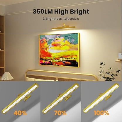 Lights for Pictures on Wall, 16in Battery Operated Picture Lights for Paintings - Image 4