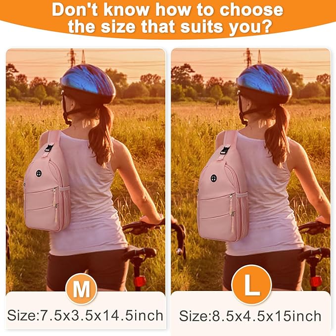 Pritent Crossbody Bags for Women Men Trendy Sling Bag Backpack Casual Chest Bag - Image 6
