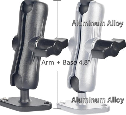 VAUBORTTI 1" Ball Phone Mount – Aluminum Alloy Arm & Base, Double Ball Joint - Image 7