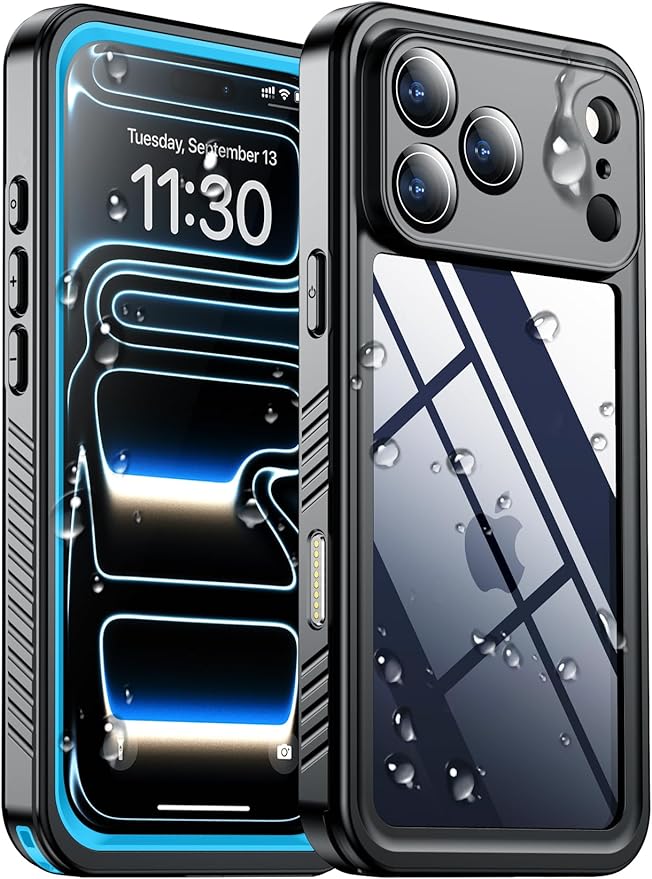 SPIDERCASE for iPhone 17 Pro Case Waterproof, Built-in Lens & Screen Protector by SPIDERCASE