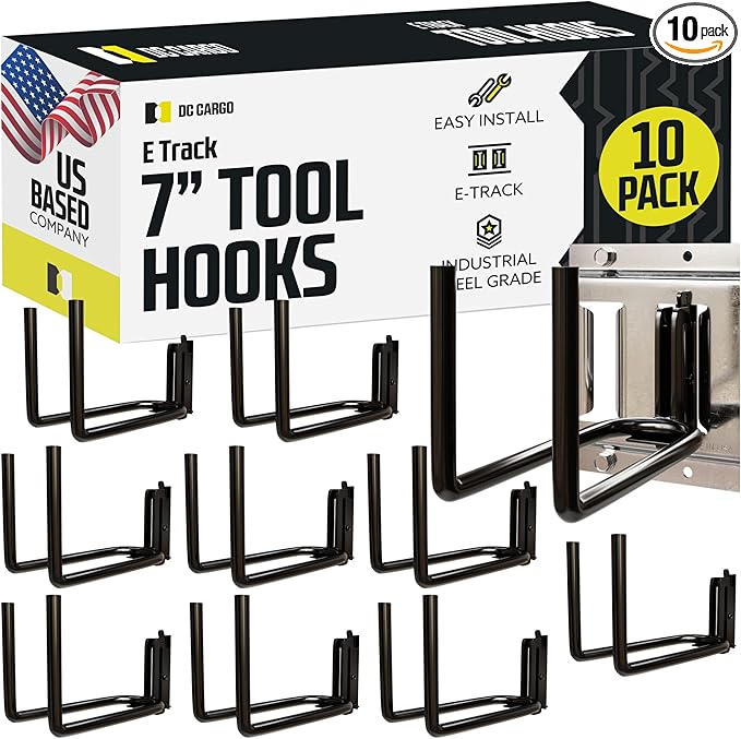 DC Cargo Mall Heavy Duty Hook Hanger E Track Accessories 7.5" Deep by DCCargo