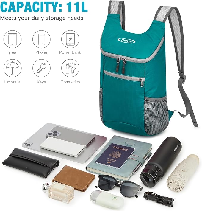 G4Free Lightweight Packable Hiking Backpack - Image 9