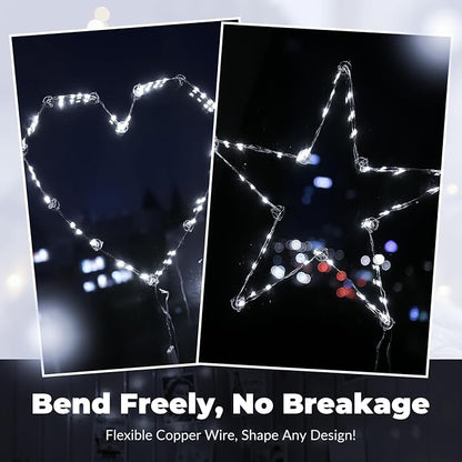 ZSJWL 30 Pack White Fairy Lights Battery Operated, 7Ft 20LED Mini String Light - Image 4