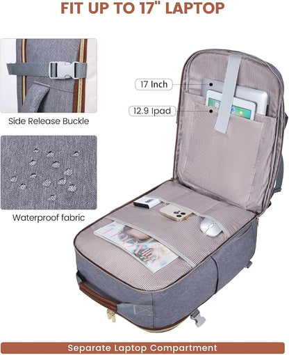 LOVEVOOK 40L Travel Backpack for Women & Men, Airline Approved Carry On Luggage - Image 8