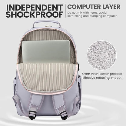 LOVEVOOK Laptop Backpack for Women 18.4 inch, Cute Womens Travel Backpack Purse - Image 4