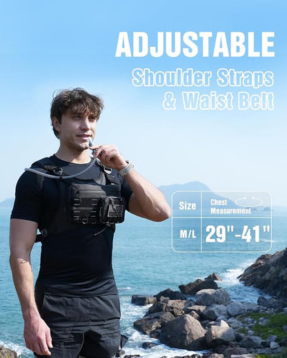 Zelvot Running Vest with 2L Water Bladder, Hydration Backpack, U.S. Original - Image 4