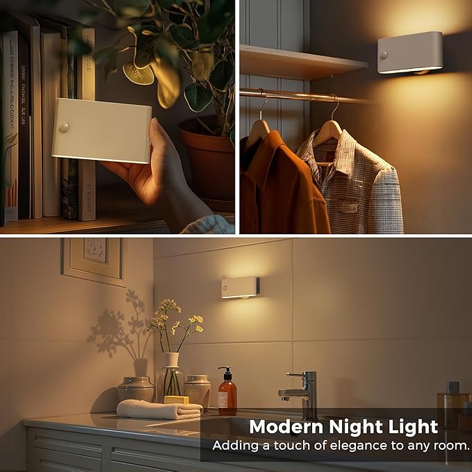 L LOHAS LED Motion Sensor Night Light, Rechargeable Stair Lights Indoor - Image 2