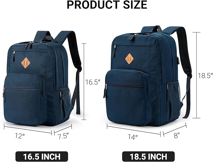 ZORFIN 36L Backpack for College, and Travel: Water Resistant Bookbag - Image 3