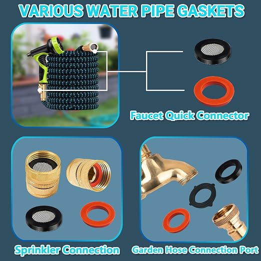 KEZE 780 PCS Rubber Washer Assortment Kit 14 Size Water Hose Washers and 18 - Image 8