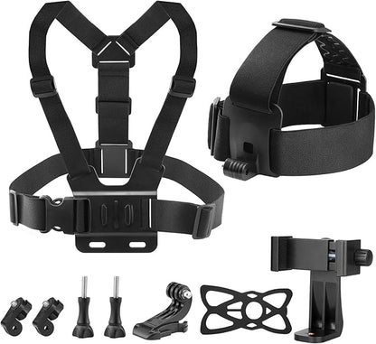 Chest Harness Head Strap Cell Phone Clip Kit by GEEKAM