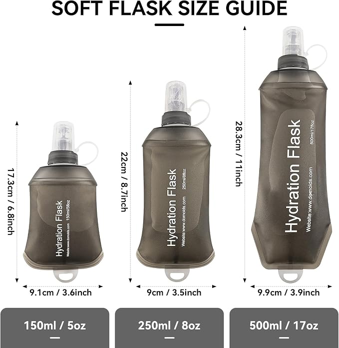 500ml Soft Flask Soft Water Bottle - Image 2