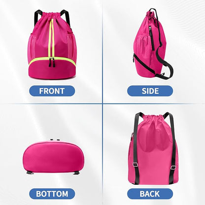 JELUTAR Drawstring Backpack Gym Bag - Image 5