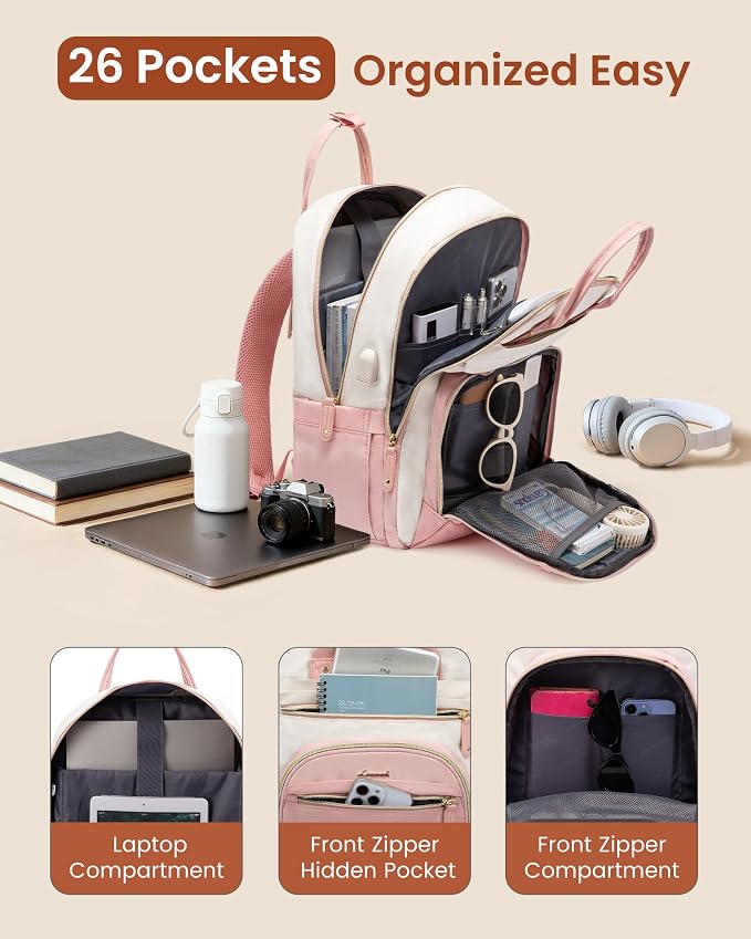 LOVEVOOK Backpack for Women, Laptop Backpack Women, Fits 15.6 Inch Laptop Bag - Image 4