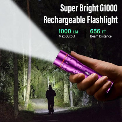 Rechargeable Flashlight 2 Pack, Bright Military Grade Torch Light High Lumens - Image 7