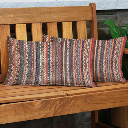 EKOBLA Turkish Carpet Rectangle Pillow Cases Vintage Persian Oriental Waist - Image 3