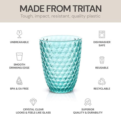 BELLAFORTE Shatterproof Tritan Plastic Short Tumbler, 12 oz - Image 3