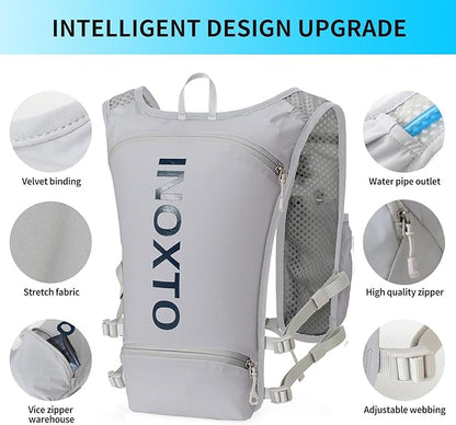 INOXTO Running Hydration Vest Backpack, Lightweight Insulated Pack - Image 3