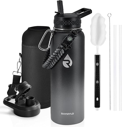 RAYMYLO Insulated Water Bottle 40 oz, Triple Wall Vacuum Stainless Steel by RAYMYLO
