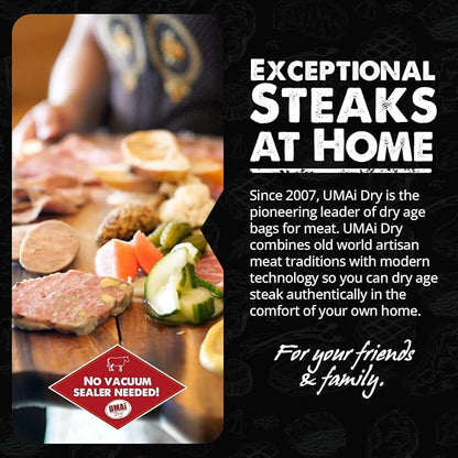 UMAi Dry Aging Bag for Steaks, Dry Age Bags for Meat, Brisket or Bone-In up to - Image 3