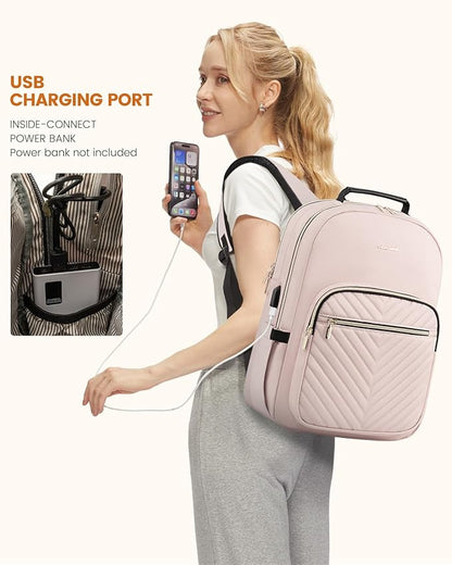 LOVEVOOK Laptop Backpack for Women, Travel Computer Work Bags - Image 5