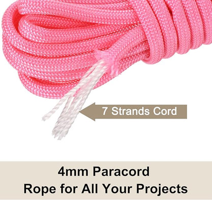 550 Paracord Rope 10ft, 4mm Thin Paracord Nylon Cord 7-Strand Core - Image 5