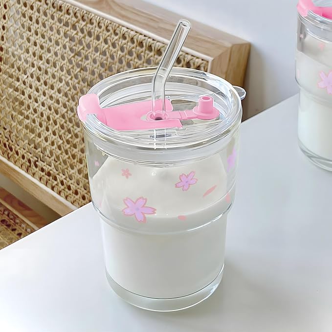 Iced Coffee Cup, 15Oz/450ml Glass Cups - Image 6