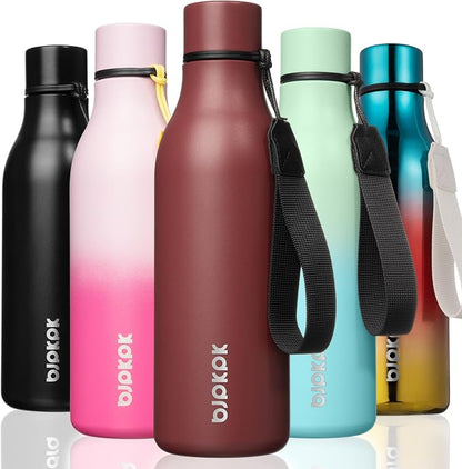 BJPKPK Insulated Water Bottles, 18 oz Stainless Steel Metal Water Bottle by BJPKPK
