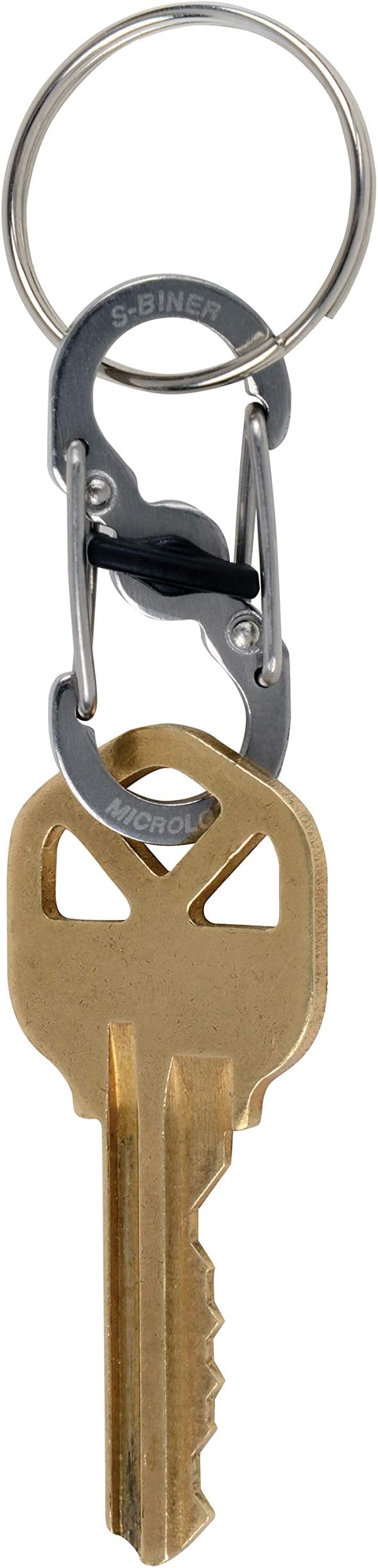 Nite Ize S-Biner MicroLock, Locking Key Holder, Stainless-Steel 2-Pack - Image 4