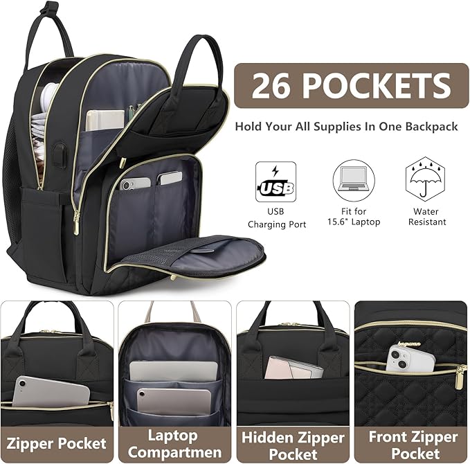 Laptop Backpack for Women Work Bag - Image 2