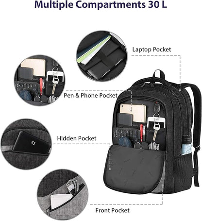 MATEIN 17 Inch Backpack for Men, Professional Work Office Laptop Backpack - Image 5
