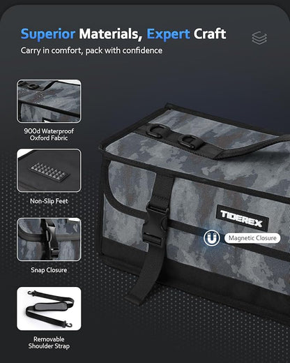 Large Fishing Tackle Bag for Soft Plastic Baits Storage, Fishing Gear Organizer - Image 6