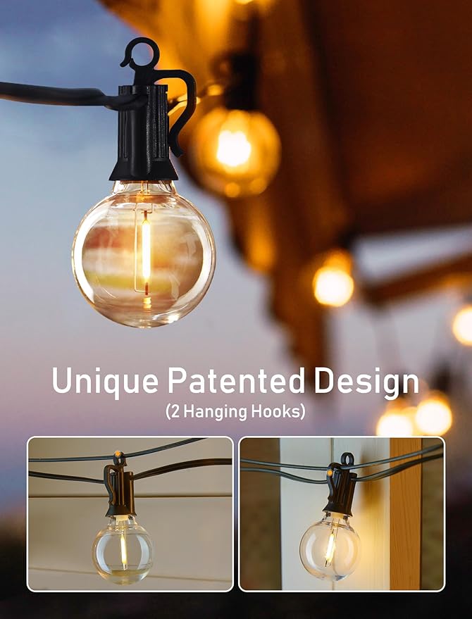 Brightown LED Outdoor String Lights Patio Lights 100FT - Image 4