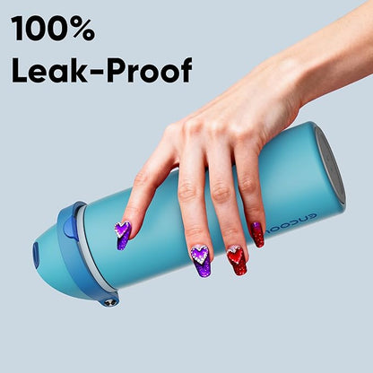 Insulated Water Bottle with Straw - Image 6