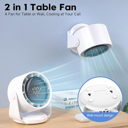 YOSHENMO Desk Fan, Turbo Table Fan - Image 2