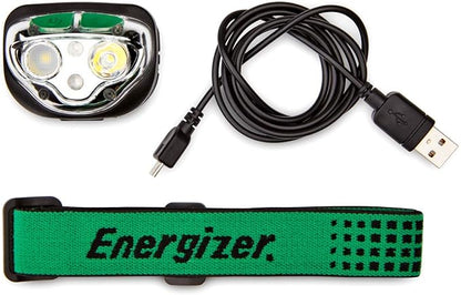 Energizer Vision LED Rechargeable Headlamp, Water Resistant Bright LED Headlamp - Image 6
