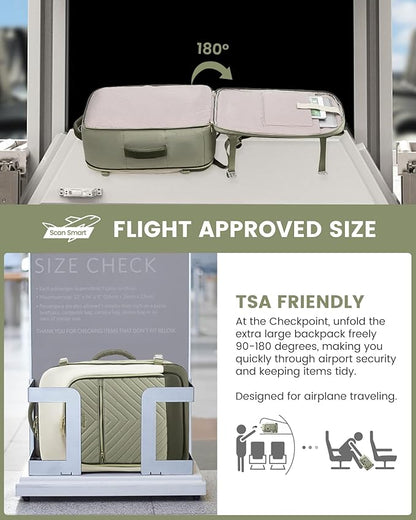LOVEVOOK Large Travel Backpack for Women, TSA Carry on Backpack for Airplanes - Image 2