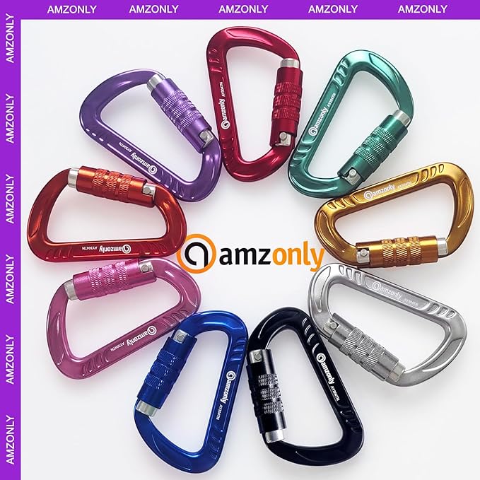 3inch Auto Locking Carabiner Clips Heavy Duty, 12KN /2697lbs Lightweight - Image 7