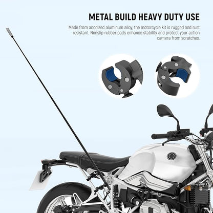 NEEWER Basics Motorcycle Bike Mount Accessories Kit, Invisible Selfie Stick - Image 6