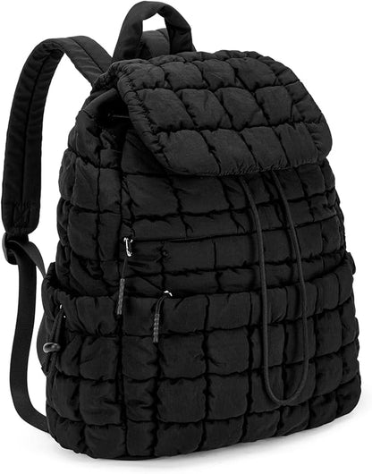 CLUCI Puffy Quilted Backpack Purse - Image 6