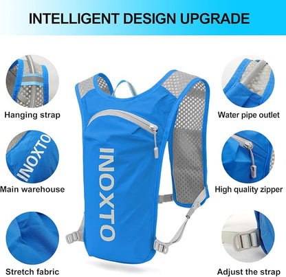INOXTO Running Hydration Vest Backpack, Lightweight Insulated Pack - Image 4