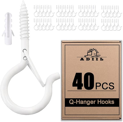 ADIIL 40 PCS Q Hanger Hooks by ADIIL