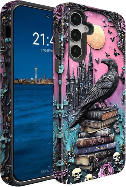 Compatible for Samsung Galaxy S25 Plus 5G Case, Dual Layer Heavy Duty 2 in 1 by BSMOSPER