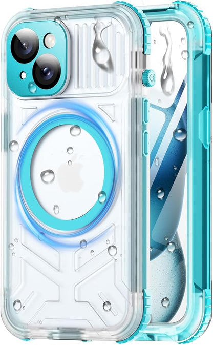 for iPhone 15 Waterproof Case by Haireca