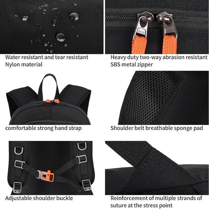 FENGDONG 35L Lightweight Foldable Waterproof Packable Travel Small Hiking - Image 4