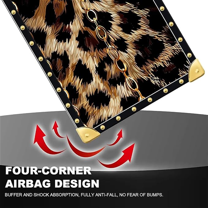 Compatible with iPhone XR Case, Seamless Gold Chain Leopard Luxury Golden - Image 6