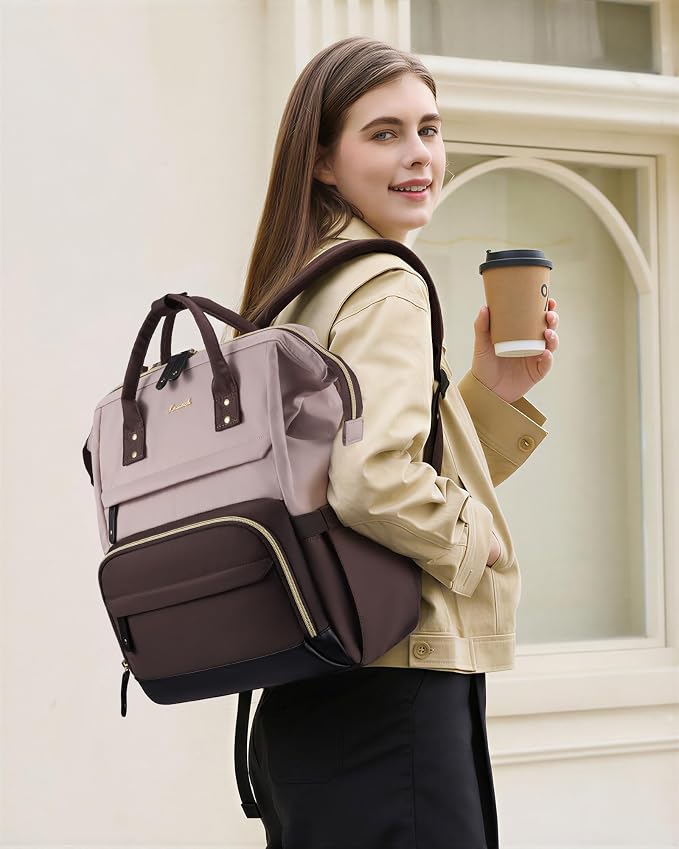 LOVEVOOK Laptop Backpack for Women, 15.6 Inch Work Business Backpacks Purse - Image 2