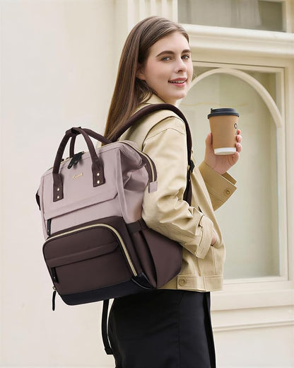LOVEVOOK Laptop Backpack for Women, 15.6 Inch Work Business Backpacks Purse - Image 2
